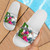 Wallis And Futuna Custom Personalised Slide Sandals White - Turtle Plumeria Banana Leaf 4