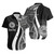 American Samoa Custom Personalised Short Sleeve Shirts - White Polynesian Tentacle Tribal Pattern 1