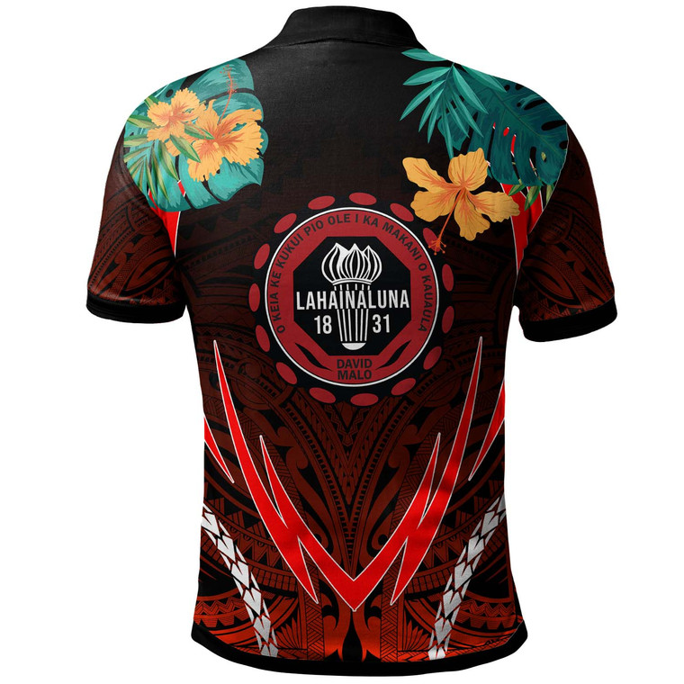 Hawaii Custom Polo Shirt - Lahainaluna High School Polynesian with ...