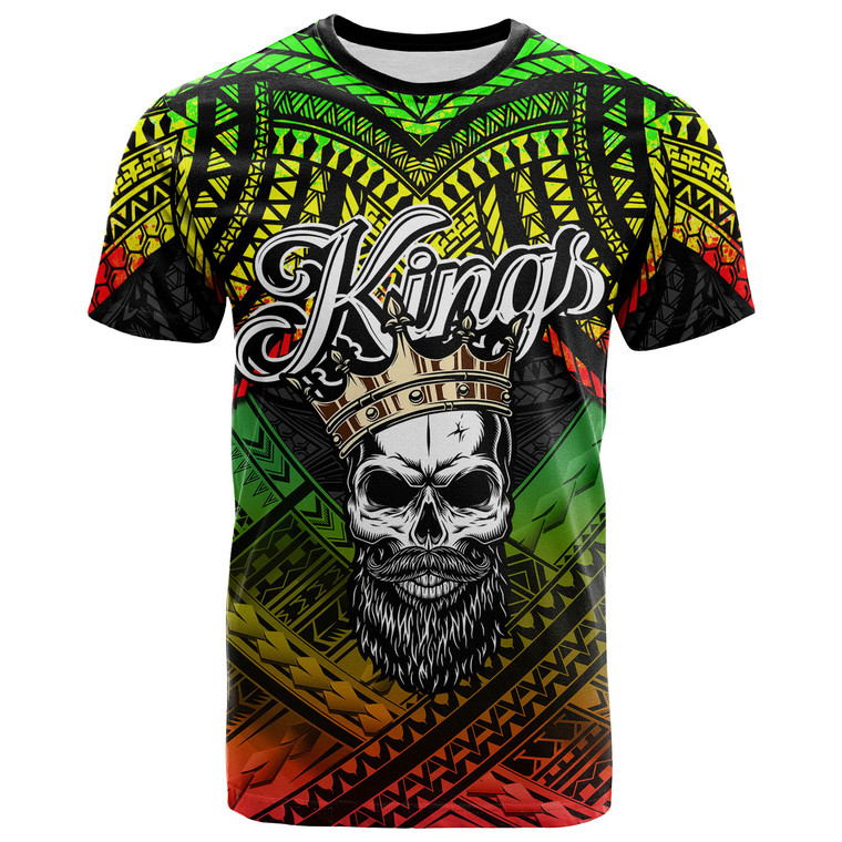 Hawaii Custom Personalised T-Shirt - The Kings Of Maui With Hawaiian Reggage Tribal Patterns T-Shirt
