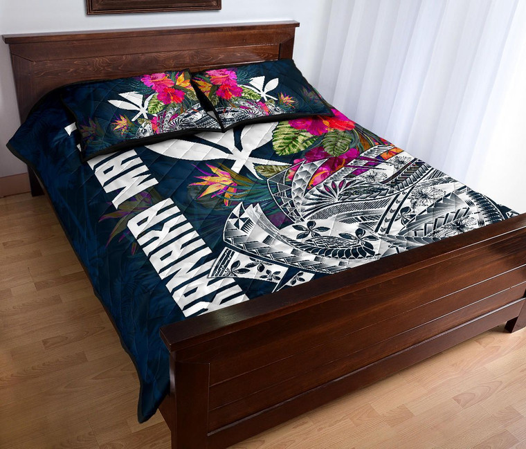 Hawaii Quilt Bed Set Polynesian Hibiscus With Summer Vibes   Hawaii Quilt Bed Set Polynesian Hibiscus With Summer Vibes Polynesian 3  41260.1623566408 