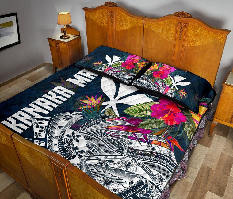 Hawaii Quilt Bed Set Polynesian Hibiscus With Summer Vibes   Hawaii Quilt Bed Set Polynesian Hibiscus With Summer Vibes Polynesian 4  07713.1623566408 