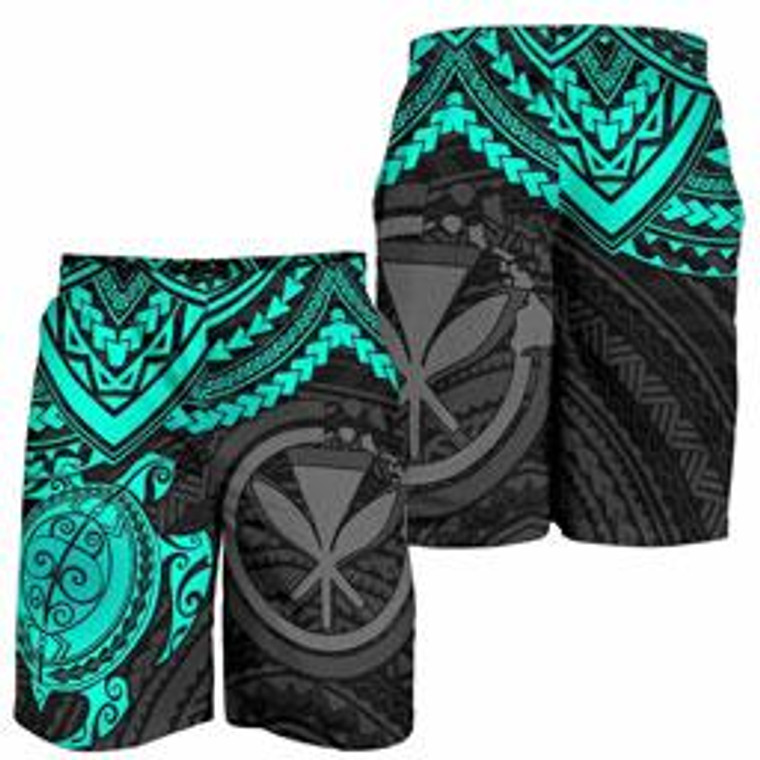 Polynesian Hawaii Polynesian Men Shorts Turquoise Turtle Polynesian Hawaii Polynesian Men Shorts Turquoise Turtle