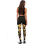 New Caledonia Polynesian Legging - Polynesian Tattoo Gold Version 4