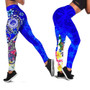 Federated States of Micronesia Legging - Turtle Plumeria (Blue) 1