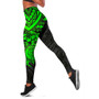 Cook Islands Polynesian Legging - Green Turtle 1