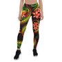 Samoa Polynesian Women Legging - Reggae Plumeria 1