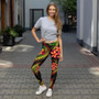 Samoa Polynesian Women Legging - Reggae Plumeria 2