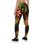 Samoa Polynesian Women Legging - Reggae Plumeria 4