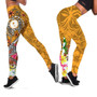 Kosrae Legging - Turtle Plumeria (Gold) 1