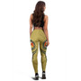 Tonga Polynesian Legging - Floral With Seal Gold 4