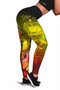 [Custom Personalised] Samoa Legging- Humpback Whale with Tropical Flowers (Yellow) 2