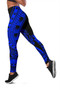 Federated States Of Micronesia Legging Polynesian Pattern Blue 3