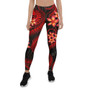 Tahiti Polynesian Legging - Red Plumeria 1