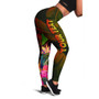 Papua New Guinea Polynesian Personalised Legging -  Hibiscus and Banana Leaves 1