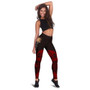 Tokelau Polynesian Legging - Polynesian Tattoo Red Version 2