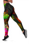 New Caledonia Polynesian Legging- Hibiscus and Banana Leaves 4