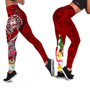 Guam Legging - Turtle Plumeria (Red) 4