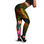 Samoa Polynesian Legging -  Hibiscus and Banana Leaves 1