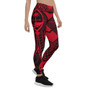 Guam Polynesian Legging - Guam Red Seal with Polynesian Tattoo 1