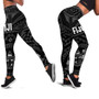 Fiji Legging - Fiji Seal With Polynesian Tattoo Style (Black) 1