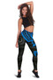 Pohnpei Polynesian Legging (Women) - Polynesian Blue Turtle 2