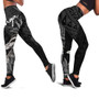 Tonga Legging - Pacific Black Duck With Tropical Flowers 1
