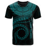 Cook Islands Polynesian T-shirt - Cook Islands Waves (Turquoise) 1