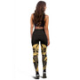 Marshall Islands Polynesian Legging - Polynesian Tattoo Gold Version 4