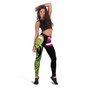 Polynesian Hawaii Legging - Coconut Tree And Flag