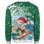 Christmas Sweatshirt 01 - Santa Claus With Surfboard 2