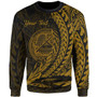 American Samoa Custom Personalised Sweatshirt - Wings Style Gold Color 1