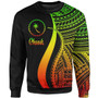 Chuuk Sweatshirt - Reggae Polynesian Tentacle Tribal Pattern 1