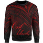 Cook Islands Sweatshirt - Cross Style Red Color 1