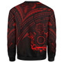 Cook Islands Sweatshirt - Cross Style Red Color 2