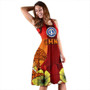 Northern Mariana Islands Midi Dress - Tribal Tuna Fish 4