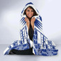 Gambier Islands Hooded Blanket - Polynesian Tattoo Flag 3