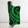 Marshall Islands Hooded Blanket - Green Tentacle Turtle Crest 3