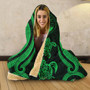 Marshall Islands Hooded Blanket - Green Tentacle Turtle Crest 4