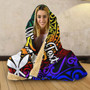 Hawaii Custom Personalised Hooded Blanket - Rainbow Polynesian Pattern 2