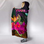 Polynesian Hawaii Personalised Kanaka Maoli Hooded Blanket - Summer Hibiscus 4