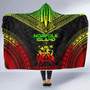 Norfolk Island Polynesian Chief Hooded Blanket - Reggae Version 5