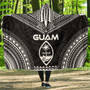 Guam Polynesian Chief Hooded Blanket - Black Version 1