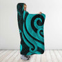 Niue Hooded Blanket - Turquoise Tentacle Turtle 3