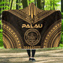 Palau Polynesian Chief Hooded Blanket - Gold Version 1