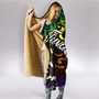 Tuvalu Hooded Blanket - Rainbow Polynesian Pattern 2