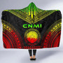 Northern Mariana Islands Polynesian Chief Hooded Blanket - Reggae Version 5