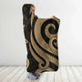 Marshall Islands Hooded Blanket - Gold Tentacle Turtle Crest 3