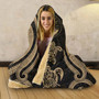 Marshall Islands Hooded Blanket - Gold Tentacle Turtle Crest 4