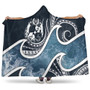 Tonga Polynesian Hooded Blanket - Ocean Style 1